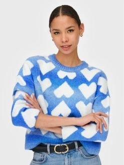 ONLY Γυναίκες Πουλόβερ Laida 15259434 Μπλε Regular Fit -Φτηνός Only Κατάστημα unnamed file 584