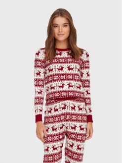 ONLY Γυναίκες Πουλόβερ Xmas 15272148 Κόκκινο Regular Fit
