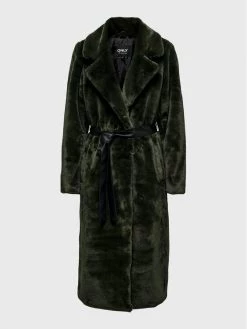 ONLY Γυναίκες Γούνες & Πανωφόρια από προβιά Γούνα Bene 15262753 Πράσινο Regular Fit