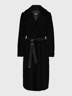 ONLY Γυναίκες Γούνες & Πανωφόρια από προβιά Γούνα Bene 15262753 Μαύρο Regular Fit