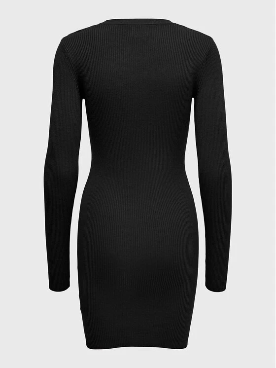 ONLY Γυναίκες Πλεκτά Φορέματα Φόρεμα υφασμάτινο Liza 15267964 Μαύρο Slim Fit 4 ONLY Γυναίκες Πλεκτά Φορέματα Φόρεμα υφασμάτινο Liza 15267964 Μαύρο Slim Fit - Image 2