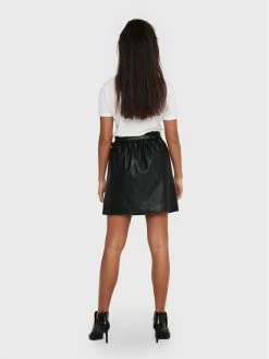 ONLY Γυναίκες Mini Φούστα από απομίμηση δέρματος Heidi 15229099 Μαύρο Regular Fit -Φτηνός Only Κατάστημα unnamed file 658