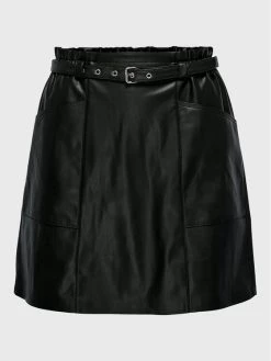 ONLY Γυναίκες Mini Φούστα από απομίμηση δέρματος Heidi 15229099 Μαύρο Regular Fit -Φτηνός Only Κατάστημα unnamed file 660