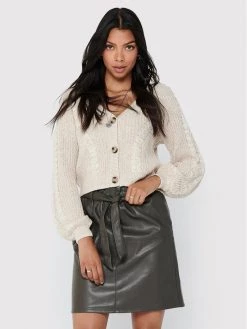 ONLY Γυναίκες Ζακέτες Ζακέτα Rosie 15210622 Μπεζ Regular Fit