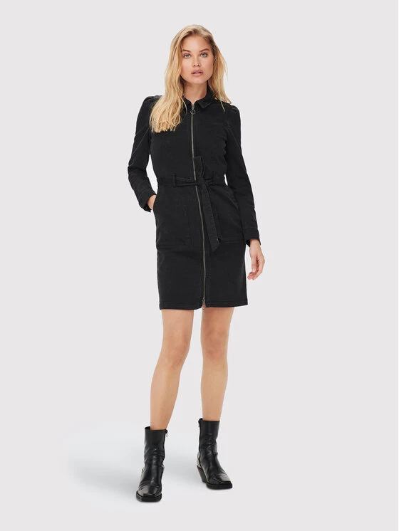 ONLY Γυναίκες Τζιν Φορέματα Φόρεμα τζιν New 15250084 Μαύρο Regular Fit 4 ONLY Γυναίκες Τζιν Φορέματα Φόρεμα τζιν New 15250084 Μαύρο Regular Fit - Image 2