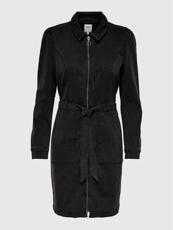 ONLY Γυναίκες Τζιν Φορέματα Φόρεμα τζιν New 15250084 Μαύρο Regular Fit 8 ONLY Γυναίκες Τζιν Φορέματα Φόρεμα τζιν New 15250084 Μαύρο Regular Fit - Image 6