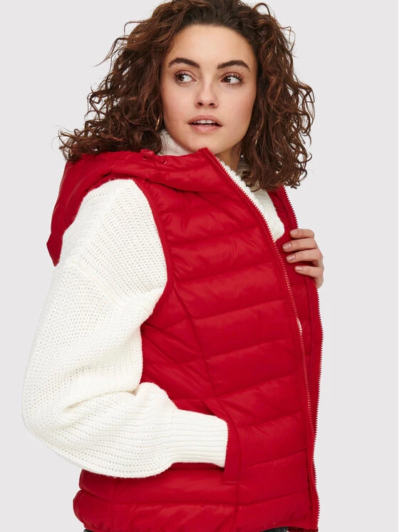 ONLY Γυναίκες Γιλέκα Γιλέκο New Tahoe 15205760 Κόκκινο Regular Fit 7 ONLY Γυναίκες Γιλέκα Γιλέκο New Tahoe 15205760 Κόκκινο Regular Fit - Image 5