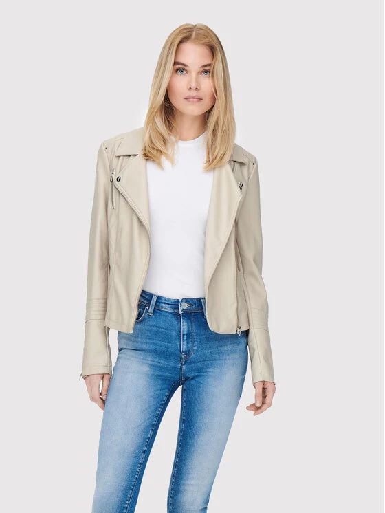 ONLY Γυναίκες Μεταβατικά Μπουφάν Μπουφάν από απομίμηση δέρματος Gemma 15153079 Μπεζ Regular Fit 3 ONLY Γυναίκες Μεταβατικά Μπουφάν Μπουφάν από απομίμηση δέρματος Gemma 15153079 Μπεζ Regular Fit