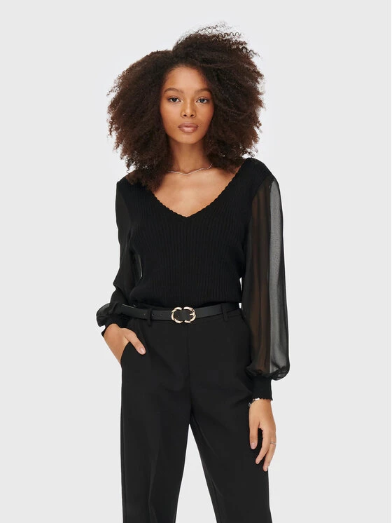 ONLY Γυναίκες Πουλόβερ Violetta 15259503 Μαύρο Regular Fit 3 ONLY Γυναίκες Πουλόβερ Violetta 15259503 Μαύρο Regular Fit