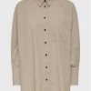 ONLY Γυναίκες Casual Πουκάμισα Πουκάμισο Selma 15229736 Μπεζ Oversize