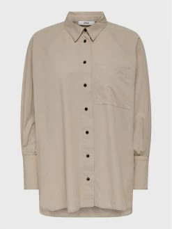 ONLY Γυναίκες Casual Πουκάμισα Πουκάμισο Selma 15229736 Μπεζ Oversize