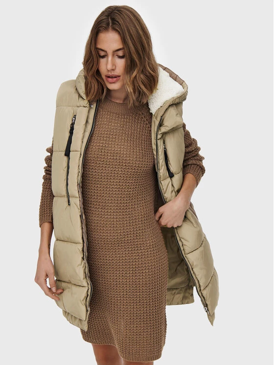 ONLY Γυναίκες Γιλέκα Γιλέκο Nora 15235033 Μπεζ Regular Fit 7 ONLY Γυναίκες Γιλέκα Γιλέκο Nora 15235033 Μπεζ Regular Fit - Image 5