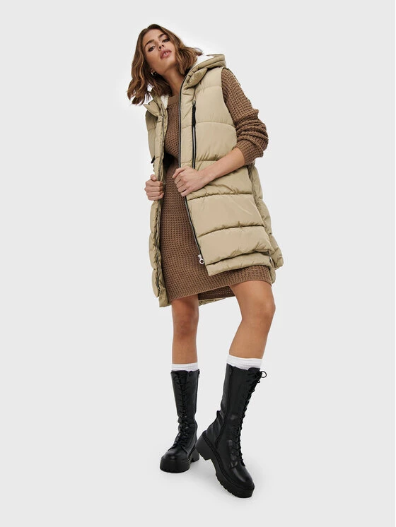 ONLY Γυναίκες Γιλέκα Γιλέκο Nora 15235033 Μπεζ Regular Fit 8 ONLY Γυναίκες Γιλέκα Γιλέκο Nora 15235033 Μπεζ Regular Fit - Image 6