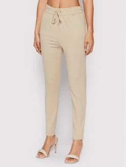 ONLY Γυναίκες Υφασμάτινα Παντελόνια Παντελόνι υφασμάτινο Poptrash 15115847 Μπεζ Slim Fit