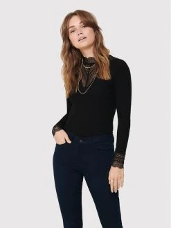 ONLY Γυναίκες Μπλουζάκια Μπλουζάκι Tilde 15207788 Μαύρο Regular Fit