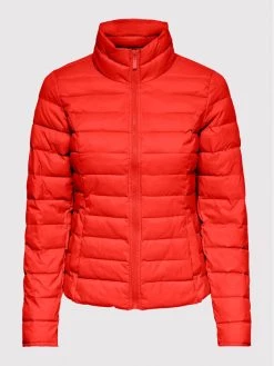 ONLY Γυναίκες Πουπουλένια Μπουφάν Μπουφάν πουπουλένιο Tahoe 15205757 Κόκκινο Regular Fit