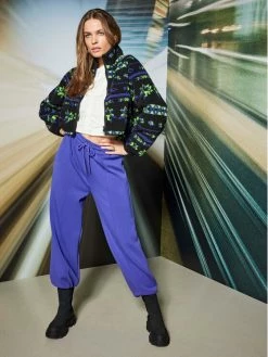 ONLY Γυναίκες Παντελόνια Φόρμας Παντελόνι φόρμας Scarlett 15241305 Μωβ Relaxed Fit