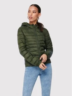 ONLY Γυναίκες Πουπουλένια Μπουφάν Μπουφάν πουπουλένιο Tahoe 15156569 Πράσινο Regular Fit