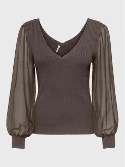 ONLY Γυναίκες Πουλόβερ Violetta 15259503 Καφέ Regular Fit