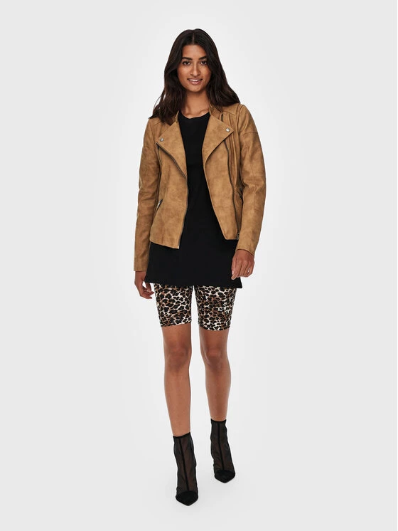 ONLY Γυναίκες Δερμάτινα Μπουφάν Μπουφάν από απομίμηση δέρματος Ava 15102997 Καφέ Regular Fit 4 ONLY Γυναίκες Δερμάτινα Μπουφάν Μπουφάν από απομίμηση δέρματος Ava 15102997 Καφέ Regular Fit - Image 2