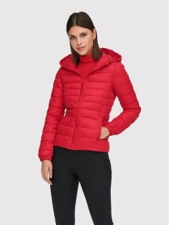 ONLY Γυναίκες Πουπουλένια Μπουφάν Μπουφάν πουπουλένιο Tahoe 15156569 Κόκκινο Regular Fit