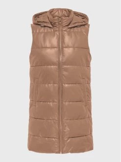 ONLY Γυναίκες Γιλέκα Γιλέκο Anja 15261497 Καφέ Regular Fit