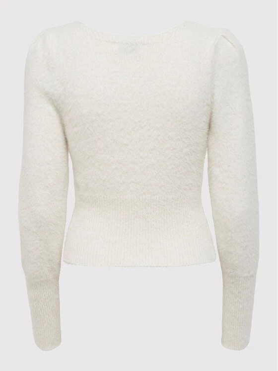 ONLY Γυναίκες Πουλόβερ Lella 15260678 Λευκό Slim Fit 8 ONLY Γυναίκες Πουλόβερ Lella 15260678 Λευκό Slim Fit - Image 6